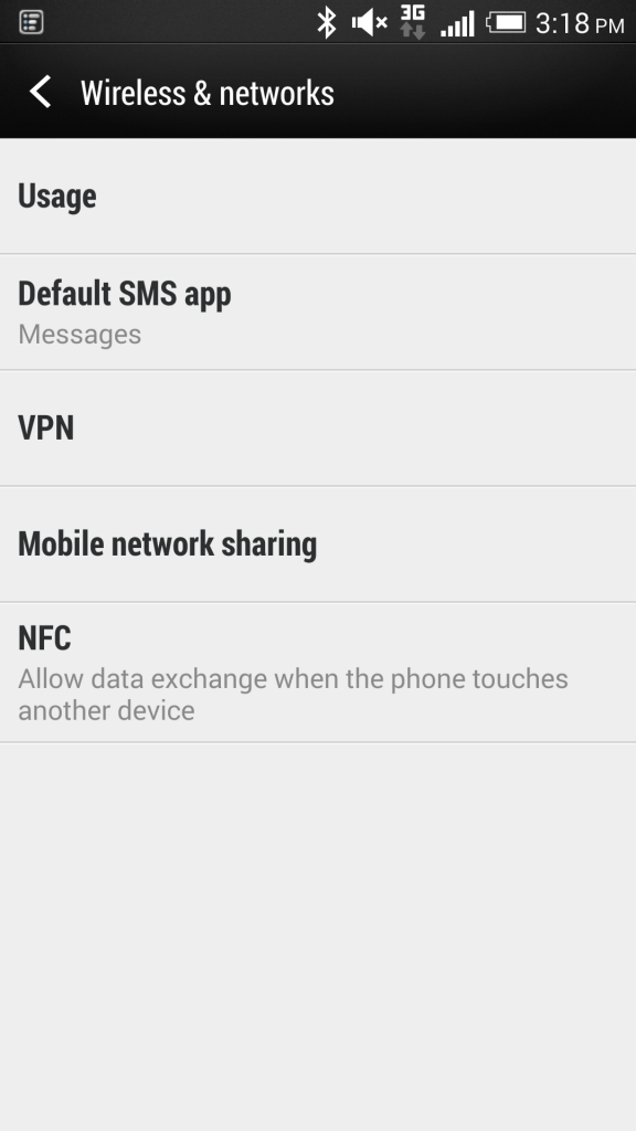 Wireless  network settings android