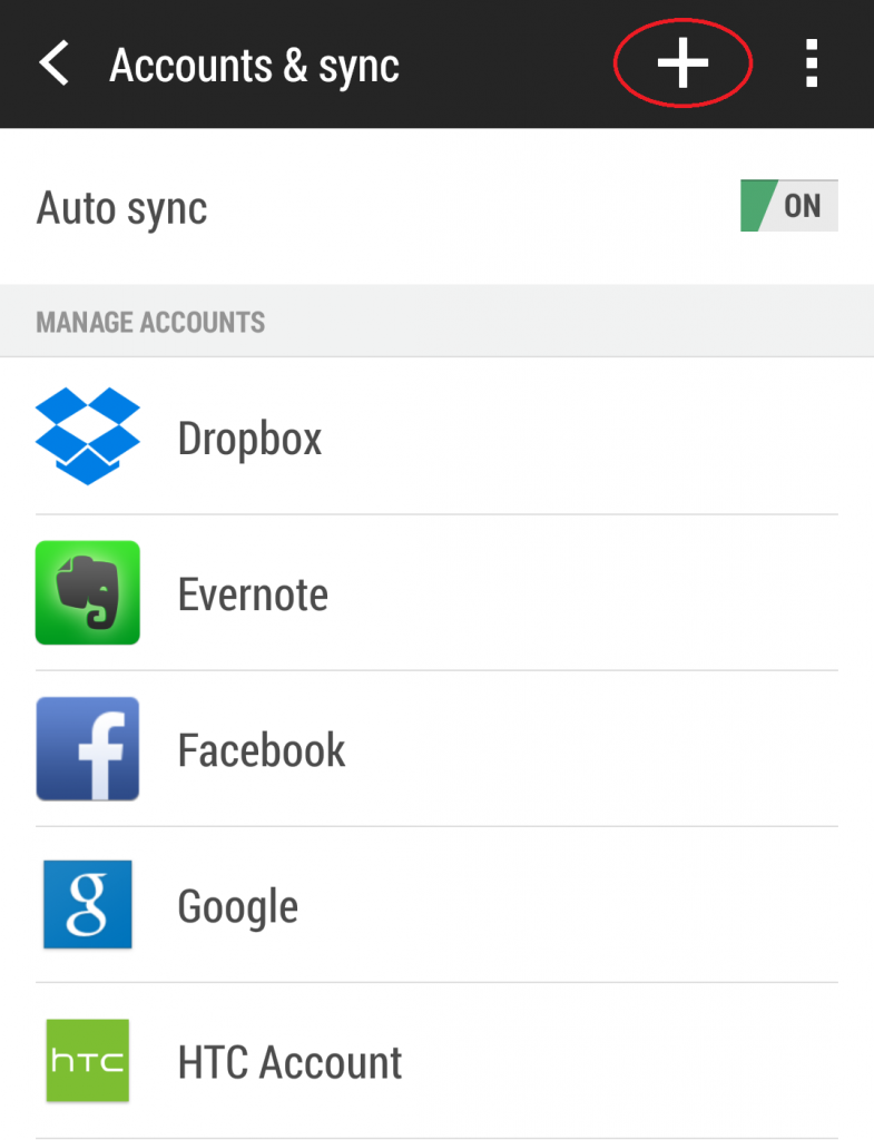 Adding mail account android
